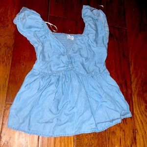 Beach loose blue top!